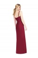 Spaghetti Straps Mermaid Chiffon Bridesmaid Dress with Side Front Slit Melbourne