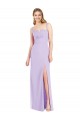 Spaghetti Straps Mermaid Chiffon Bridesmaid Dress with Side Front Slit Melbourne