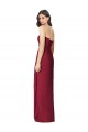 Side Front Slit Draped Strapless Chiffon Bridesmaid Dress Melbourne