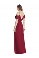 Ruffled Cold-Shoulder Chiffon Maxi Bridesmaid Dress Melbourne