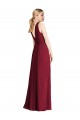 Plunging V-Back Long Full Length Chiffon Bridesmaid Dress Melbourne