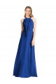 Plunging V-Back Long Full Length Chiffon Bridesmaid Dress Melbourne