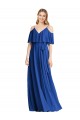 Spaghetti Straps V-Neck Chiffon Bridesmaid Dress with Sash Tie Melbourne