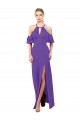 Slim A-Line Chiffon Bridesmaid Dress with Off The Shoulder Ruffle Sleeves Melbourne