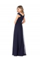Off the Shoulder Classic Chiffon Bridesmaid Dress with Draped Bodice Melbourne