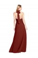 Slim High Neck Halter Fitted Open Back Chiffon Bridesmaid Dress / Prom Dress Melbourne