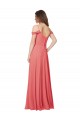 Draped Off the Shoulder Straps Chiffon Bridesmaid Dress Melbourne