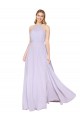 High Neck Halter Shirred Chiffon Bridesmaid Dress / Formal Prom Dress Melbourne