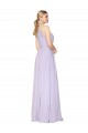 High Neck Halter Shirred Chiffon Bridesmaid Dress / Formal Prom Dress Melbourne