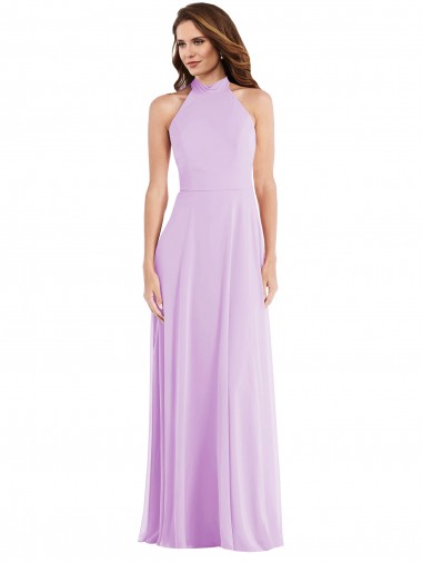 Shop High Neck Halter Backless Maxi Bridesmaid Dress Melbourne