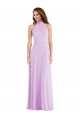 High Neck Halter Backless Maxi Bridesmaid Dress