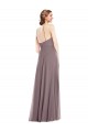 Diamond Halter Maxi Formal Bridesmaid Dress with Front Slit