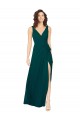 V-Neck Chiffon Bridesmaid Dress with Front Skirt Slit Melbourne