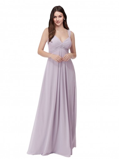 Shop Draped Chiffon Bridesmaid Dress with Sash Melbourne