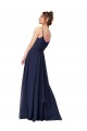 Long Chantilly Lace and Ruched Chiffon Bridesmaid Dress Melbourne