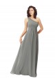 Embroidered One Shoulder Chiffon Bridesmaid Dress Melbourne