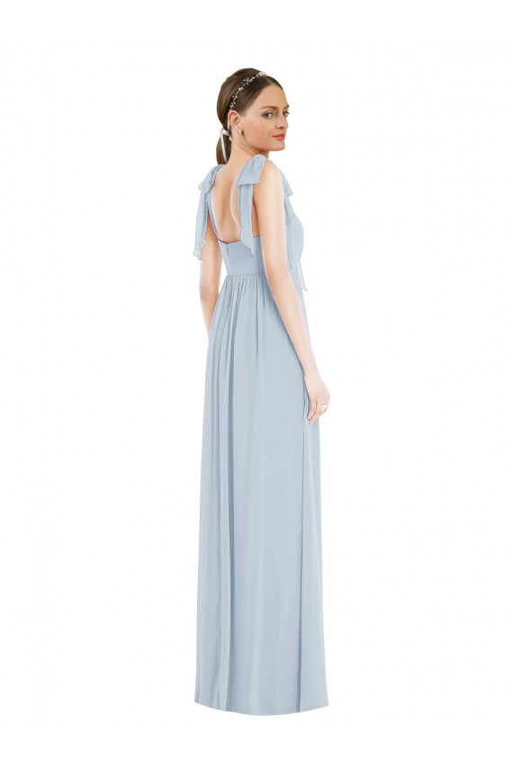 Tie Shoulder Empire Waist Maxi Bridesmaid Dress Melbourne