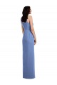 Sleeveless Chiffon Bridesmaid Dress with Draped Front Slit Melbourne
