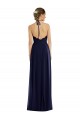 Tie Neck Lace Halter Pleated Skirt Maxi Bridesmaid Dress