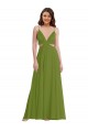 Ruffled Chiffon Cutout Maxi Bridesmaid Dress Melbourne