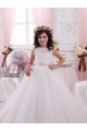 Ivory Ball Gown Bateau Chapel Train Sleeveless Flower Girl Dress Melbourne