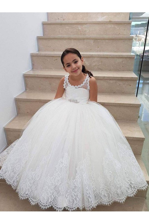 Ivory Ball Gown Floor Length Flower Girl Dress Melbourne