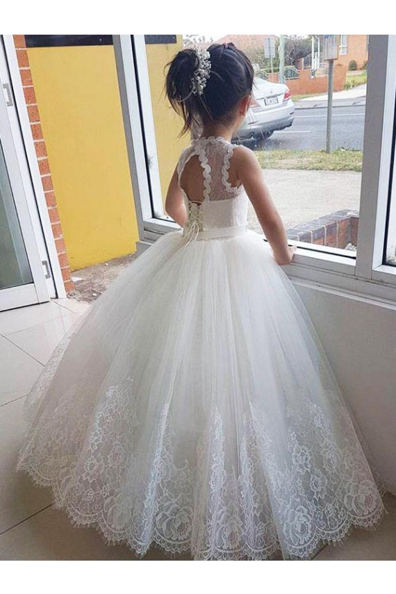 Ivory Ball Gown Floor Length Flower Girl Dress Melbourne