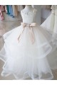 Ivory Ball Gown High Neck Floor Length Flower Girl Dress Melbourne