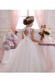 Ivory Ball Gown High Neck Floor Length Sleeveless Flower Girl Dress Melbourne