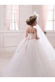 Ivory Ball Gown Sweetheart Chapel Train Sleeveless Flower Girl Dress Melbourne