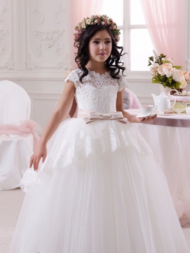 Ivory Ball Gown Sweetheart Floor Length Sleeveless Flower Girl Dress Melbourne