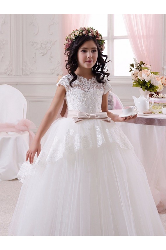 Ivory Ball Gown Sweetheart Floor Length Sleeveless Flower Girl Dress Melbourne