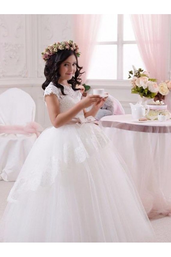 Ivory Ball Gown Sweetheart Floor Length Sleeveless Flower Girl Dress Melbourne