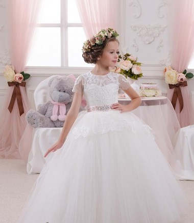 Ivory Ball Gown Sweetheart Sleeveless Long Flower Girl Dress Melbourne