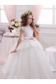 Ivory Ball Gown Sweetheart V-Back Sleeveless Flower Girl Dress Melbourne