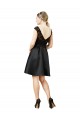 Lace and Satin Cocktail Bridesmaid Dress with V-Back