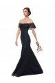Off the Shoulder Long Lace Bridesmaid Dress / Prom Dress with Flutter Sleeves Melbourne
