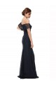 Off the Shoulder Long Lace Bridesmaid Dress / Prom Dress with Flutter Sleeves Melbourne
