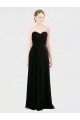 Long Strapless Lace Bodice Bridesmaid Dress with Sweetheart Neckline and Criss-Cross Pleats Melbourne