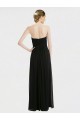 Long Strapless Lace Bodice Bridesmaid Dress with Sweetheart Neckline and Criss-Cross Pleats Melbourne