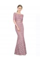 Short Sleeves Crop Top Mermaid Lace Bridesmaid Dress / Prom Dress Melbourne