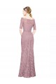 Short Sleeves Crop Top Mermaid Lace Bridesmaid Dress / Prom Dress Melbourne