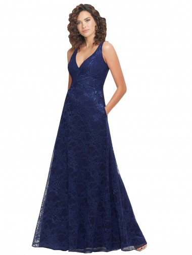 Shop Chantilly Lace V-Neck Bridesmaid Dress Melbourne