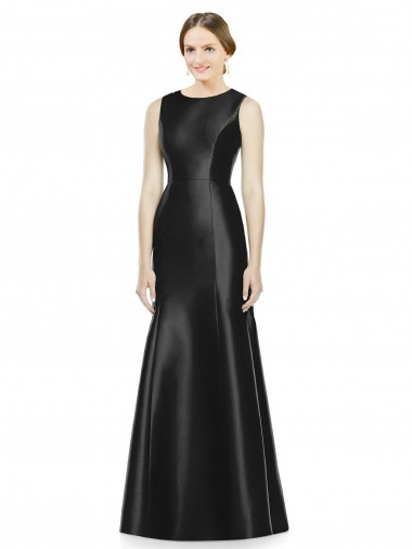 Shop Full Length Mermaid Long Satin Bridesmaid Dress with Keyhole Back Melbourne