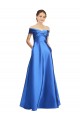 Sleeveless Off the Shoulder Ball Gown Formal Satin Bridesmaid Dress / Prom Dress Melbourne