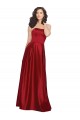 Strapless Satin Bridesmaids Dress with Beaded Pocket and Soft Pleating Melbourne