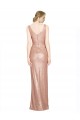 Draped V-Neck Striking Sheath Floor Length Formal Sequin Bridesmaid Dress / Prom Dress Melbourne