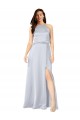 Halter Neck Formal Silky Satin Bridesmaid Dress with Strappy Back Melbourne