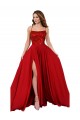 Lace Over Bodice Long Spandex Bridesmaid Dress / Prom Dress with Slit Melbourne
