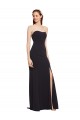 Strapless Bodycon Long Formal Crepe Bridesmaid Dress / Prom Dress with High Slit Melbourne